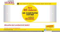 Desktop Screenshot of landtechnik-sederl.at